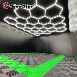 Drop Shipping PT023 3.8M*4.2M (12.46ft *13.77ft) Super Bright Diy Assembled Geometric Shape Luz Hexagonal Garage Led Shop Light