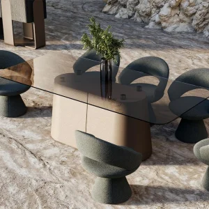 Tempered Glass Dining Table