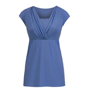 Soft Material Eco Friendly Plus Size Maternity Round Collar T Shirt Woman Nursing Sport Leisure Pregnancy Clothes