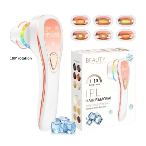 Uso Doméstico 10 Dispositivo de Beleza com Níveis Ajustáveis Dispositivo de Remoção de Pêlos IPL com Resfriamento a Gelo