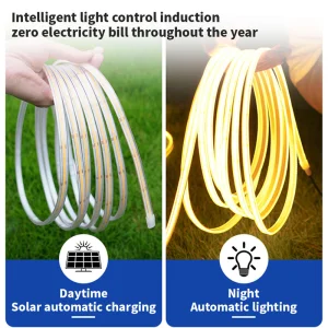 Fita de Luz Solar e USB para Exterior