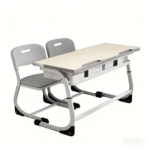 Two Person Height Adjustable School Desk