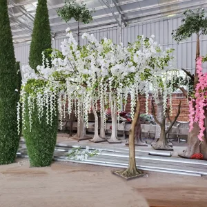 Indoor Artificial Silk Cherry Blossom Arch