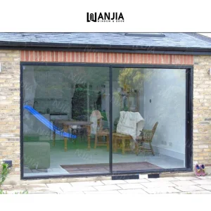 Customized Soundproof Exterior Glass Patio Door Aluminum Sliding Doors