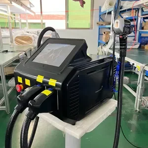 2026 Newest 808 Diode Laser Permanent Portable 2 1 Picosecond Laser Tattoo Hair Removal Machine 10.4 Inch Android Screen Remote