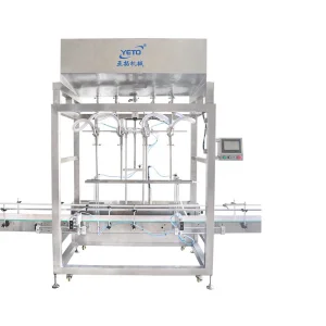 Four Nozzles Automatic Gravity Self Flow Liquid Chemical Detergent Oil Filling Machine