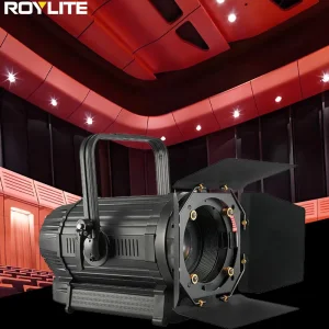 Cw/Ww Fan-Less Fresnel DMX Light Zoom COB 200W 300W Spotlights Fresnel Light for Studio Theater