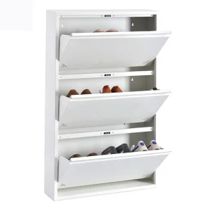 Design Simple Shoe Rack Ultra-thin Steel Flip Bucket Shoe Cabinet Cabinet Set Hanging Wall Suspended Small Family Porch Ark