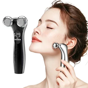 LCD Display High Frequency V Face Lifting Device Multi-purpose EMS Microcurrent Facial Neck Massager Skin Tightening Anti-aging
