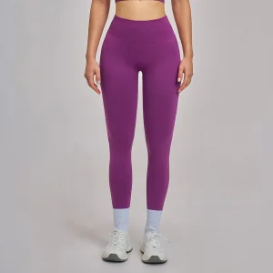 Women's Yoga Wear Butt-Lifting Contour No Front Camel-Toe-Seam High-Waisted Sports Leggings