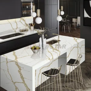 Artificial Quartz Countertop Living Room Background Wall Kitchen Marble Island Quartz Slab Kitchen Countertop