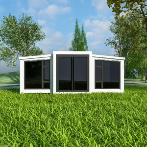 Double Wing Expandable Container House 3 in 1 Foldable Luxury Living Container Home