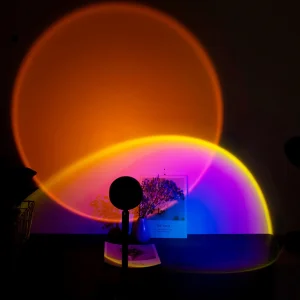 Rainbow Sunset Projection Lamp