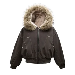 OEM ZD warm lining black puffer jacket with hood Supplier, Company