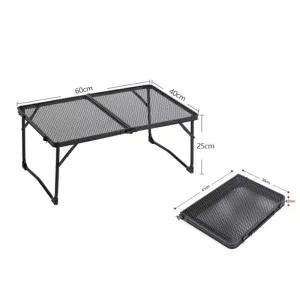 Lightweight Folding Metal Mesh Camping Table