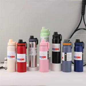 25oz Sport Thermal Bottle Double Wall Insulated Vacuum Flask Stainless Steel Portable Water Bottle Tumbler Bubble Tea Tumbler