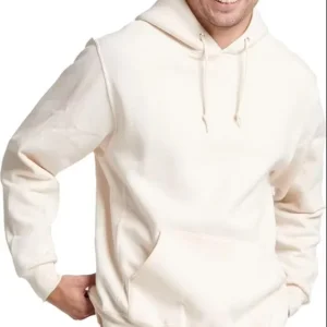 Mens Hoodie Cotton Fleece Material With Relaxed Fit Fleece Hoodie For Daily Use