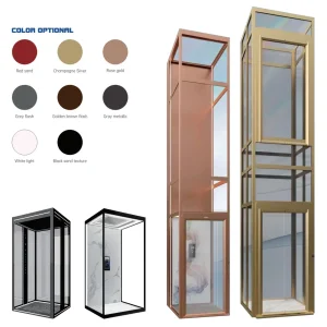 Vvvf Control Vertical Disable Elderly House Gearless Indoor Platform Hydraulic Handicap Lift Villa Apartment Small Home Passenger Vacuum Residential Elevator