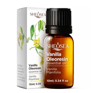 Sheosea Vanilla Oleoresin Essential Oil 10ml Natural Vanilla Planifolia Oil for Skin Massage Diffuser Aromatherapy
