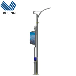 Street Smart Light Integrate Electric Vehicles Charge Pile Intelligent Road Lamp Pole