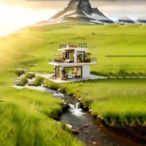 Casa Modular Ecológica para Soluciones de Vida Sostenible