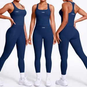 Wholesale Athletic Wear Clothing Women's Sportswear High Quality Active Wear Top Yoga Pants Casual Running Fitness Gym Sets