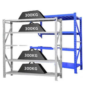 Lightweight 5-Layer Warehouse Pallet Racking System Boltless Thickened Steel Shelving Racks
