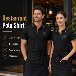 Restaurant Polo Shirt Custom Logo