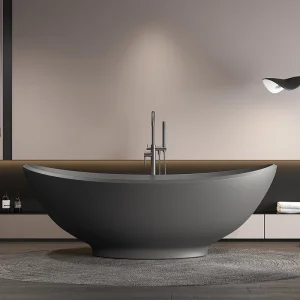 Luxury Freestanding Walk in Oval SPA Hot Tub for Chic and Stylish Resort and Hotel Indoor Use