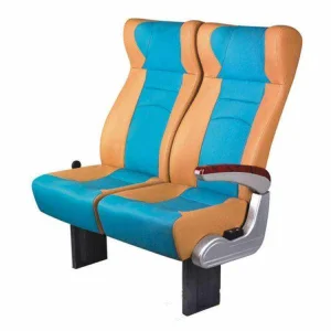 New Arrival Stitching Color Pattern Back Reclining Passenger Seat with Aluminum Armrest for Bus or Marine Boat