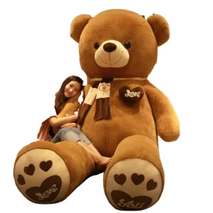 Wholesale Factory Cute Giant Size Doll Cuddle Ribbon Give Girlfriend Present Stuffed Toy Big Large Plush Toy Teddy Bear