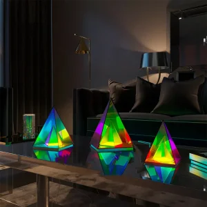 Decorative Pyramid LED Table Lamp