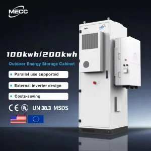Outdoor Industrial Commercial BESS Cabinet 50KW 100kWh LiFePO4 Battery Energy Storage System For Solar Power