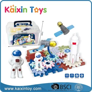 Electric Gears Toys for Kids, Educational Construction Toys for Toddlers, Creative Building Blocks Toy Set for Boys and Girls, Gift for Children
