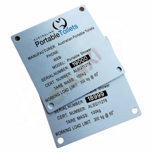 Heavy Duty Industrial Tracking Labels for Aluminium Qr Code Plates