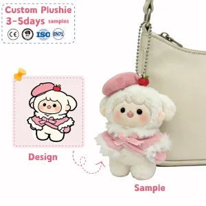 Personalized Corporate Gift Plush Toy Keychain