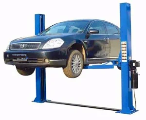 Heavy Duty Two Post Hydraulic Car Lift – CE Approved Auto Lift with Base Plate &amp; Double Point Unlock Function for Professional Garage Equipment