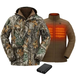 ODM/OEM Custom Outdoor Windproof and Waterproof Battery Heated Hunting Fishing Jacket