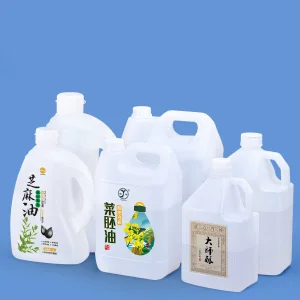 3L Multifunctional Stackable HDPE Bottle with Handle for Edible Oil Storage