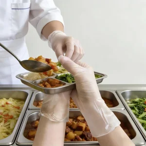5.2g Powdered/Powder Free PVC (Vinyl) Gloves for Food Packagings