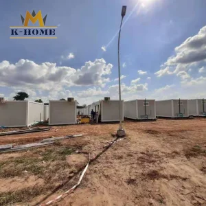 Alojamento Portátil de Design Modular para Trabalhadores da Construção