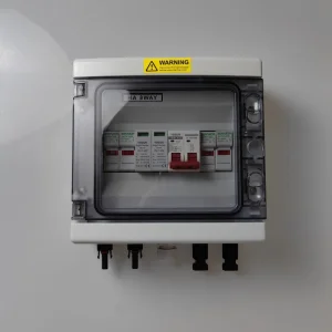 Solar Photovoltaic DC 600V ABS Lightning Protection Combiner Box 8 Channels 1 Input/Output IP65 Waterproof Fuse MCB SPD