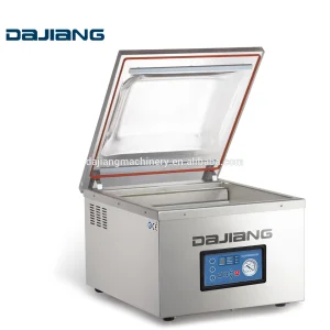 DZ-500T Electric Table Top Vacuum Packaging Machine Plastic Sealing Chamber Hand Sealer for Grocery Snack Packing