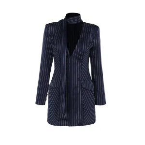 Autumn Slim Striped Dress