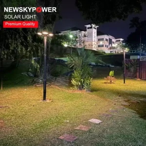 Outdoor Stand Alone Park Garden 40W Solar Powered LED Post Top Light