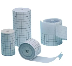 Disposable Medical Surgical Fabric PU Film Medical Fix Roll Non-Woven Adhesive Fabric Absorbent Transparent Surgical Tape Dressing Roll for Wound Care Fixing