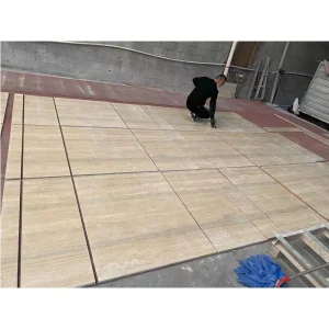 Italian Silver Grey Travertine Wall Design Home Marble Travertine Stone