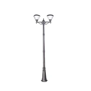 Manufacturer Wholesale 10W Outdoor Top LED Garden Lighting Solar Power Post Light with Pole