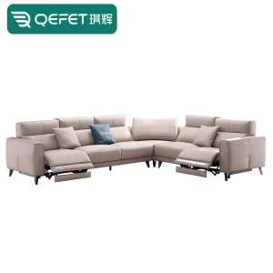 Modern Villa Hotel Modular L-Shaped Recliner Sofa