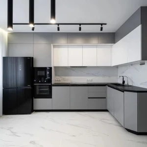 Sanyang Fabricado En China High End Disassembled Matte Finish Design Modern Modular Kitchen Cabinets